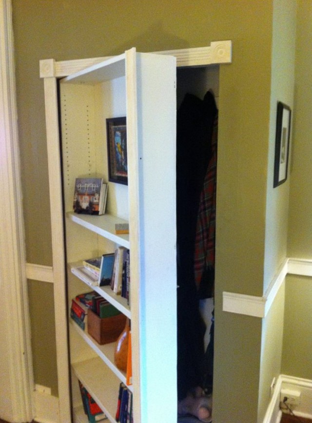 secret-bookcase-door-latch-mechanism-home-design-ideas