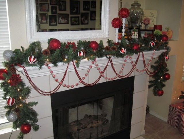 Christmas fireplace decor, Christmas mantle decor fireplaces, Christmas
