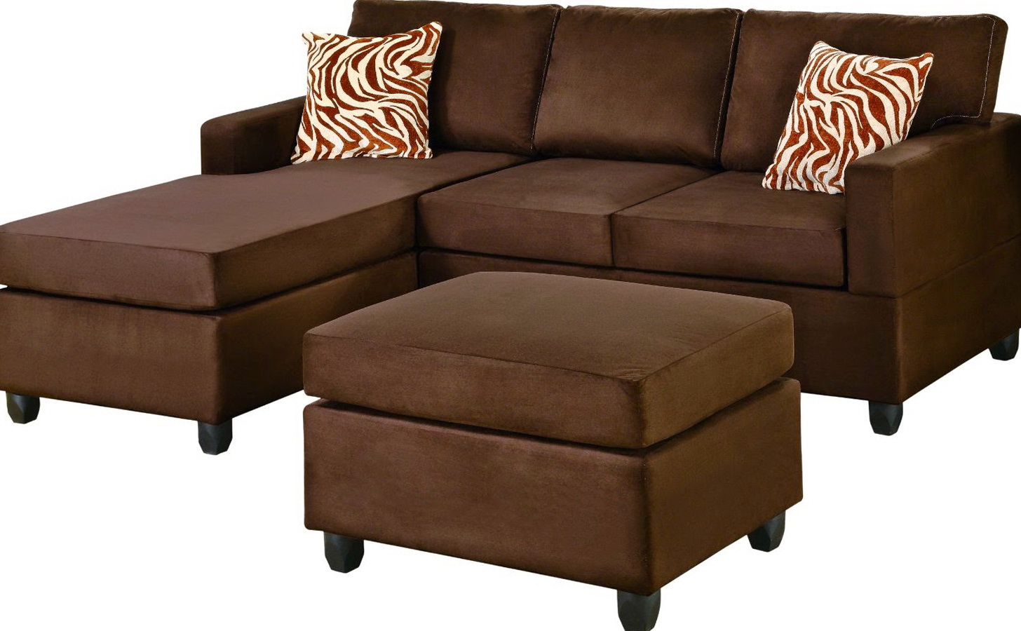 Brown Microfiber Sectional With Chaise | Home Design Ideas