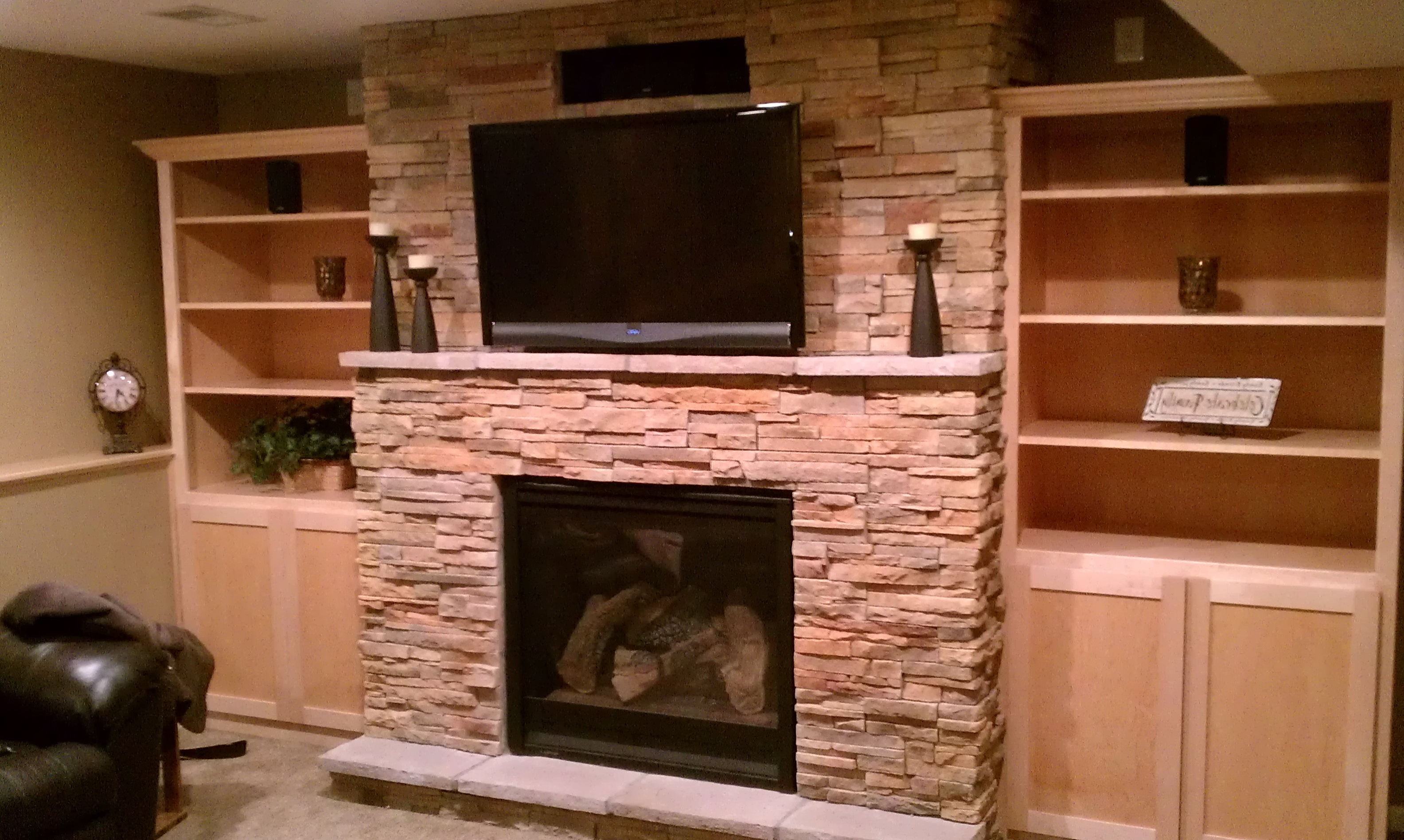 Dry Stack Ledgestone Fireplaces | Home Design Ideas