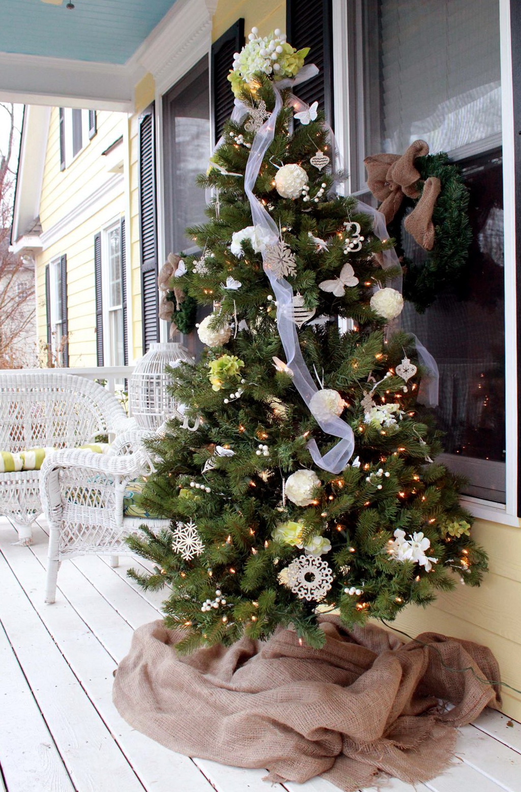 Front Porch Christmas Trees | Home Design Ideas