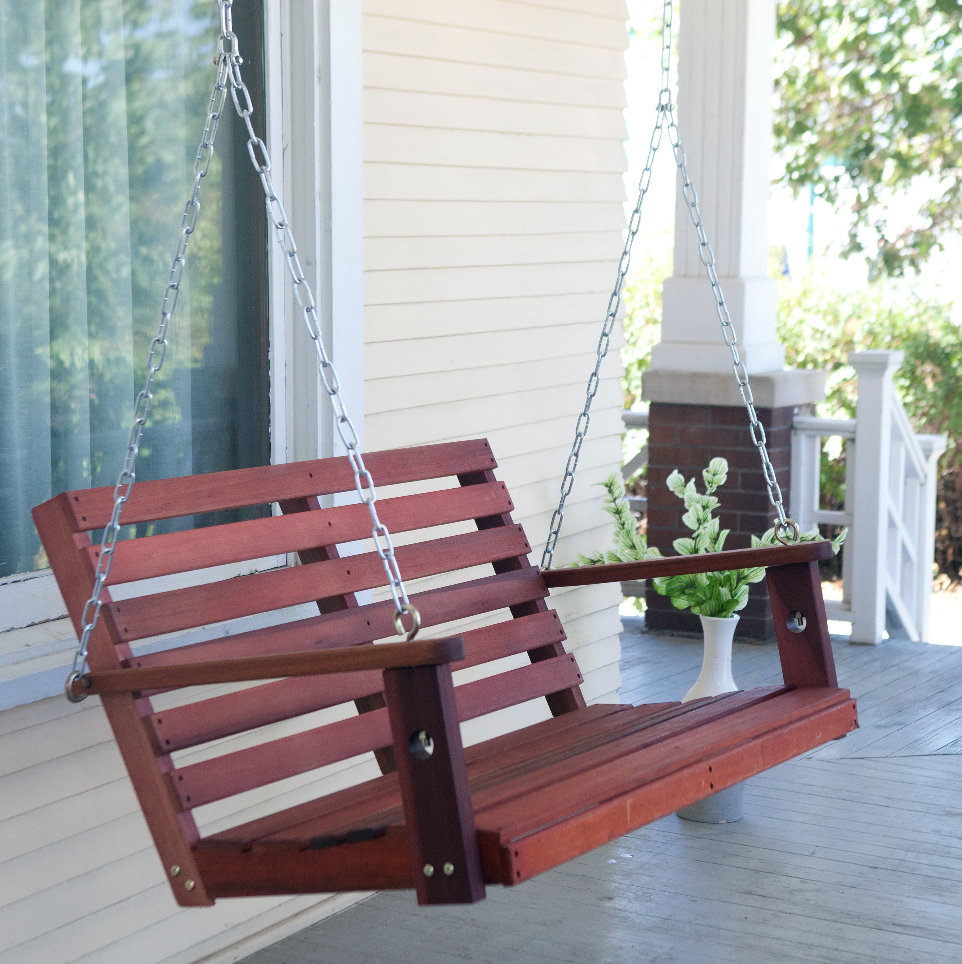 Hanging A Porch Swing Chain Home Design Ideas