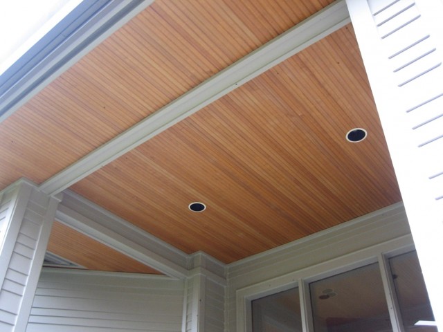 Beadboard Porch Ceiling Wood Home Design Ideas